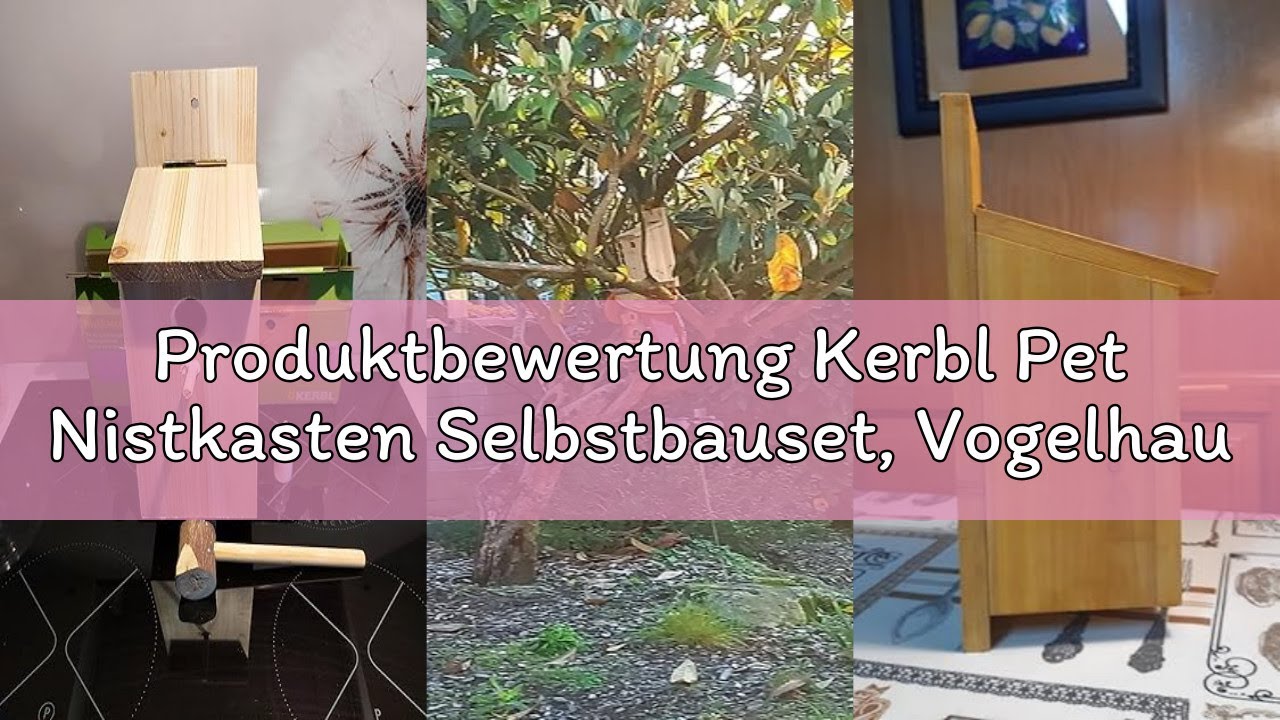 Produktbewertung Kerbl Pet Nistkasten Selbstbauset, Vogelhaus, 36x12x14cm, Holz natur, Meisen, Felds