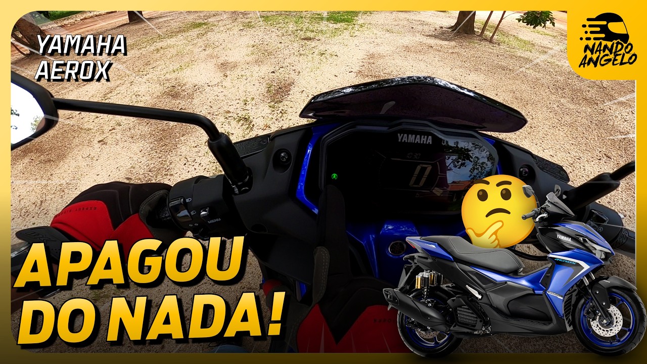 O AEROX APAGOU DO NADA! 🫢 Entenda o motivo por trás disso #nandoangelo #motovlog