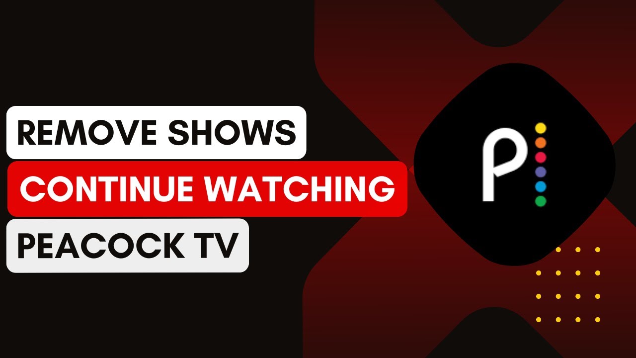How To Remove Shows From Continue Watching On Peacock TV (2024) !