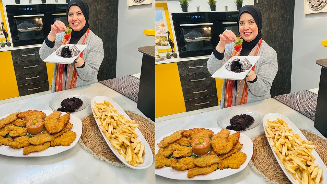 العزومة مع الشيف فاطمة أبو حاتي | دجاج بانيه - البطاطس المقرمشة - مولتن كيك