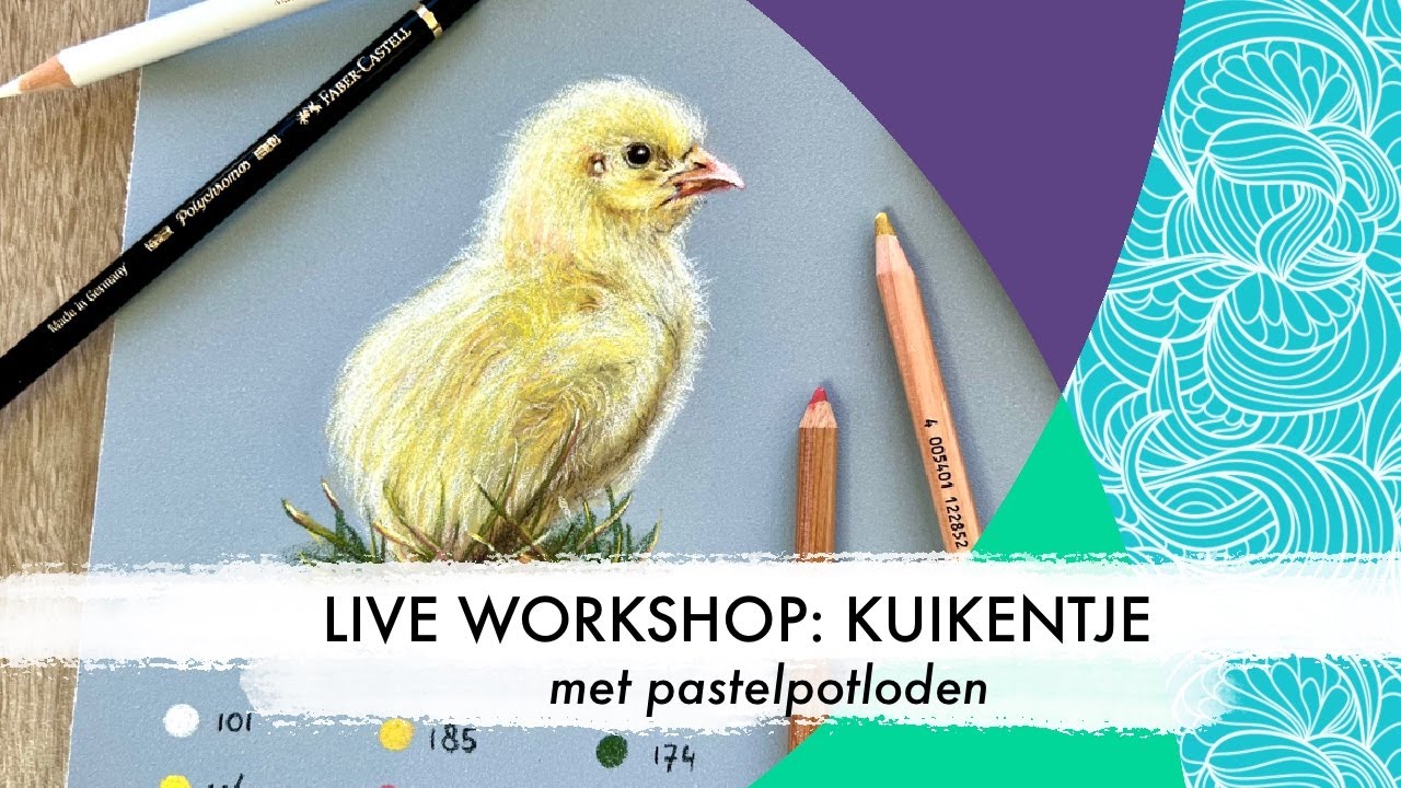 Live workshop 'Kuikentje' | Pastelpotloden