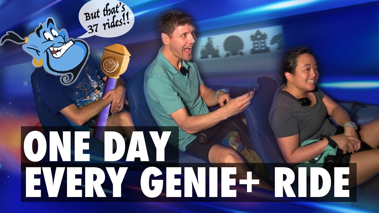 EVERY RIDE in Genie+ in ONE DAY - 37 Ride Lightning Lanes at Disney World During a Hurricane