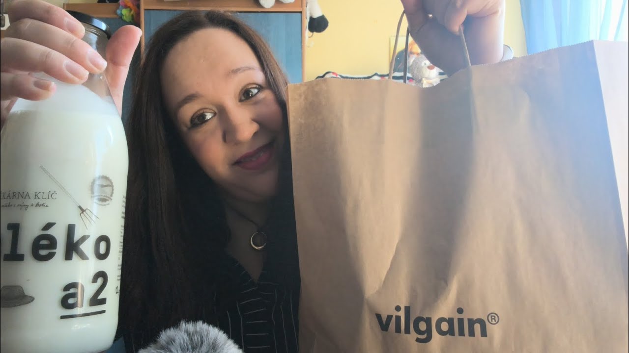ASMR CZ ✨ Pojď se mnou nakoupit 🫐🥐 & vilgain HAUL 💜