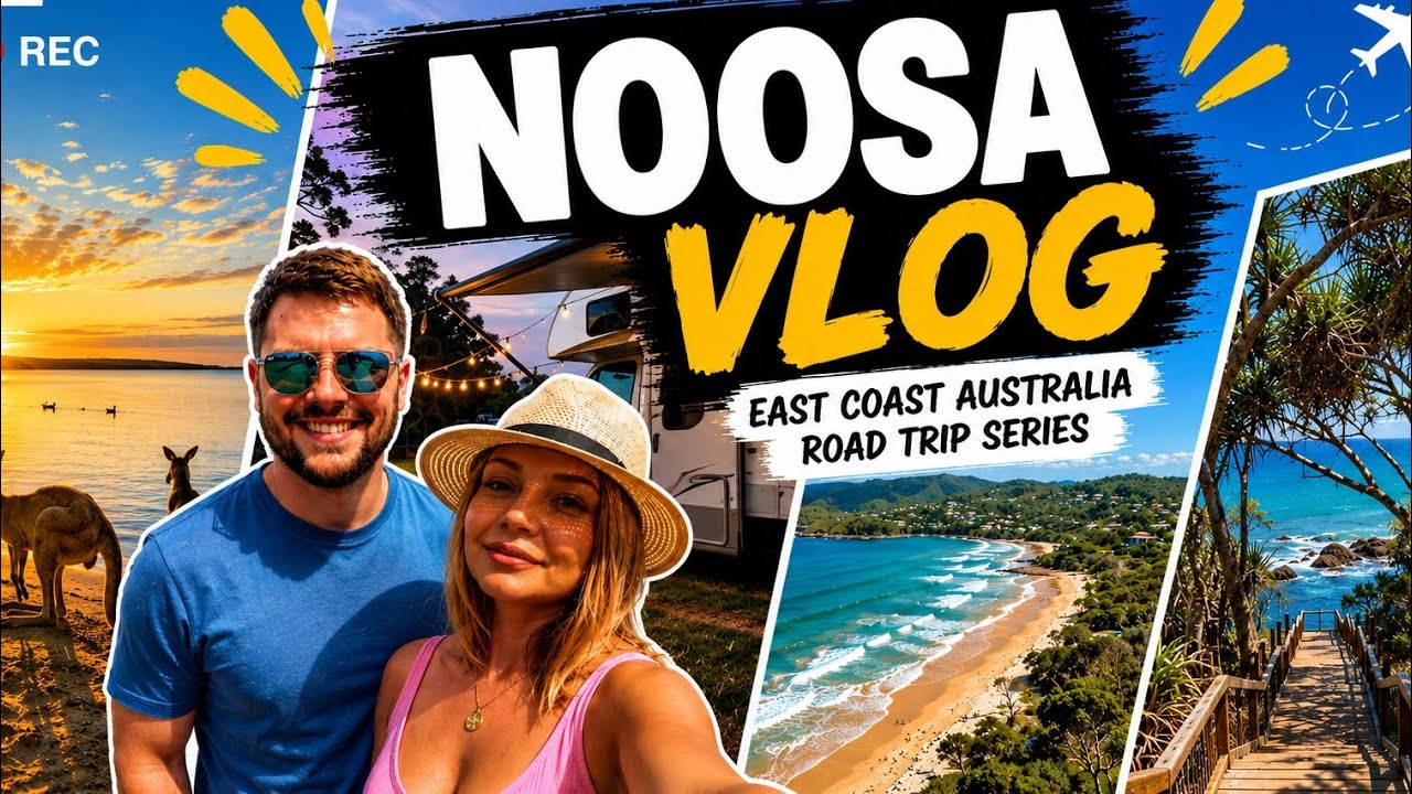 Exploring NOOSA! 🇦🇺 Australia Travel Vlog - Is this the best place on earth? Kangaroos at sunrise🦘❤️