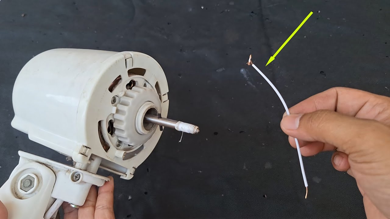 TRIK PERBAIKI KIPAS ANGIN MATI TOTAL CUMA PAKAI SATU KABEL !!