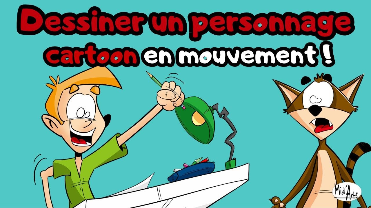Apprendre à dessiner un personnage cartoon en mouvement (méthode simple et efficace)