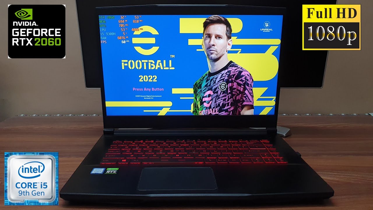 Геймплей Efootball PES 2022 для ПК (i5 9300H и RTX 2060)