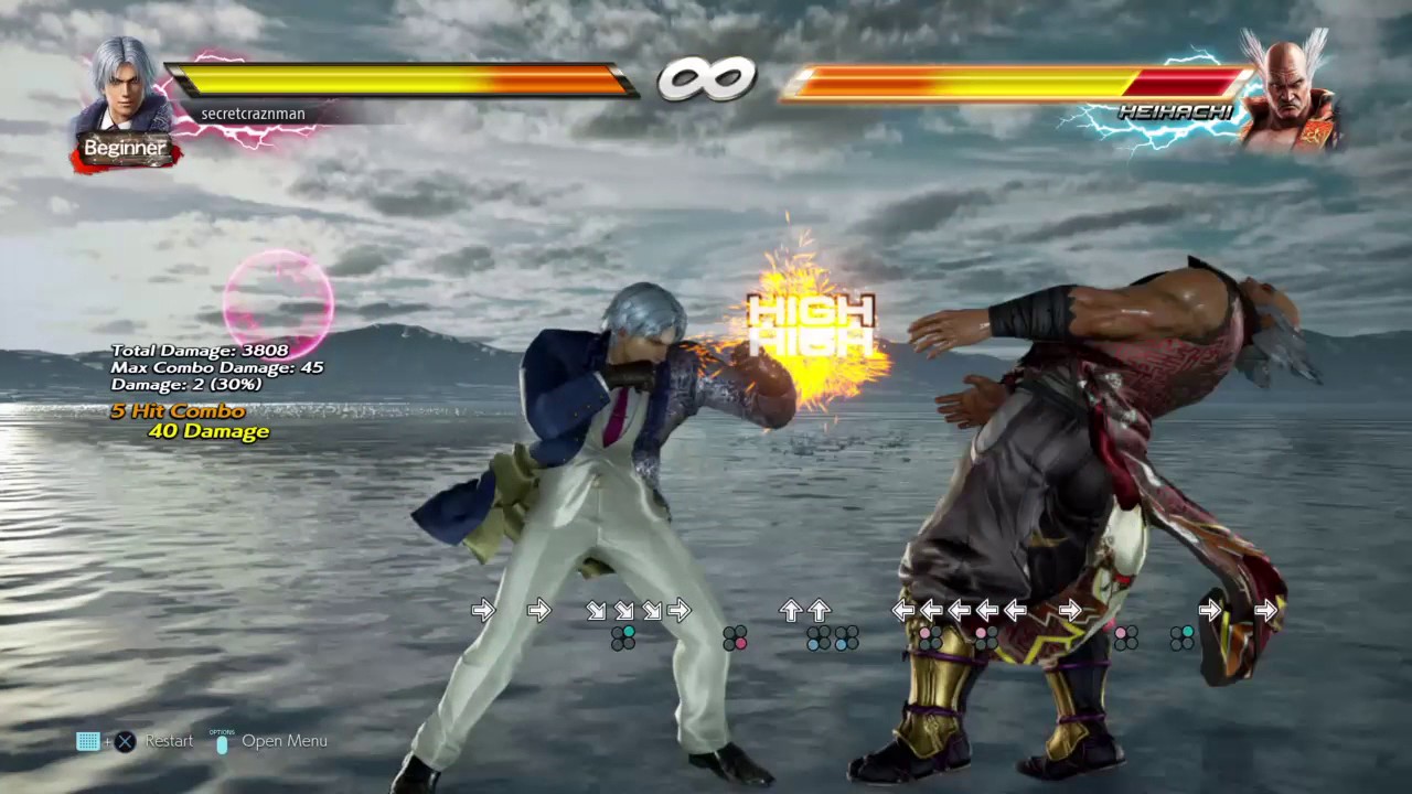 TEKKEN&trade;7 - Lee - Multiple Mist Step Practice Combo