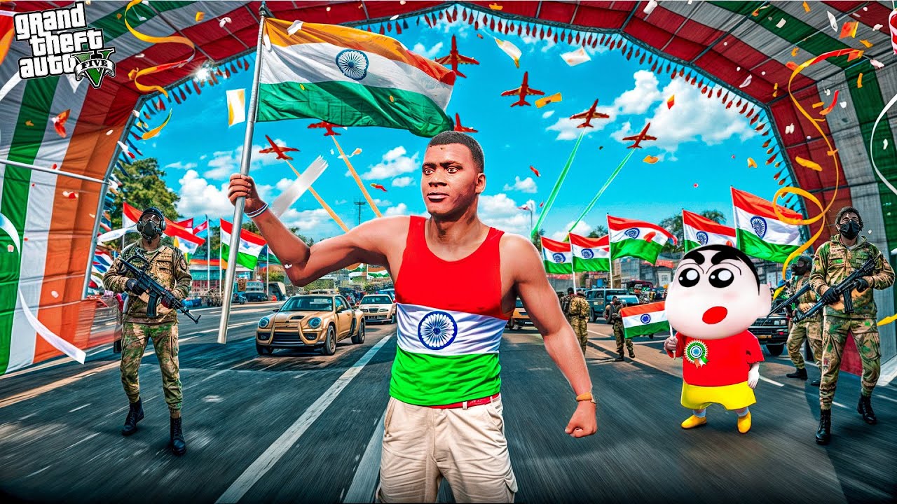 Franklin Celebrate Independence Day in GTA 5