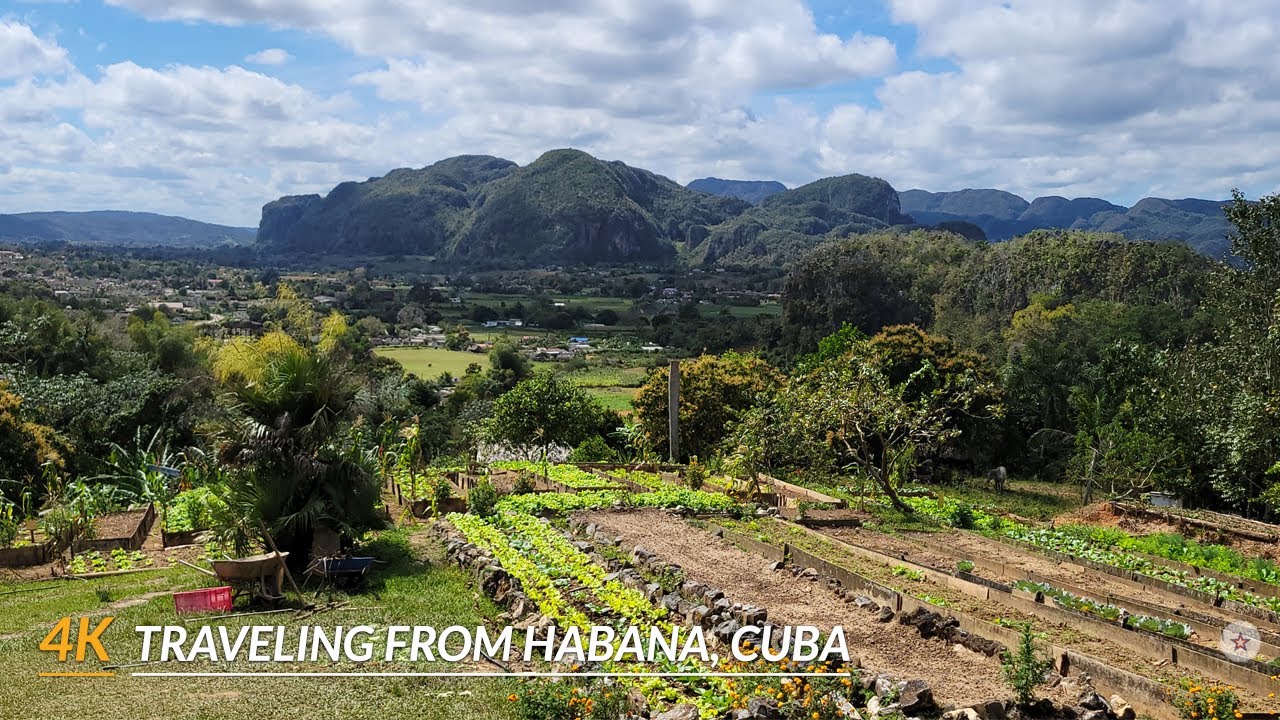 【4K】Traveling from Havana to Pinar del Rio, Cuba to visit Vinales. Pura Vida, Pura Naturaleza.