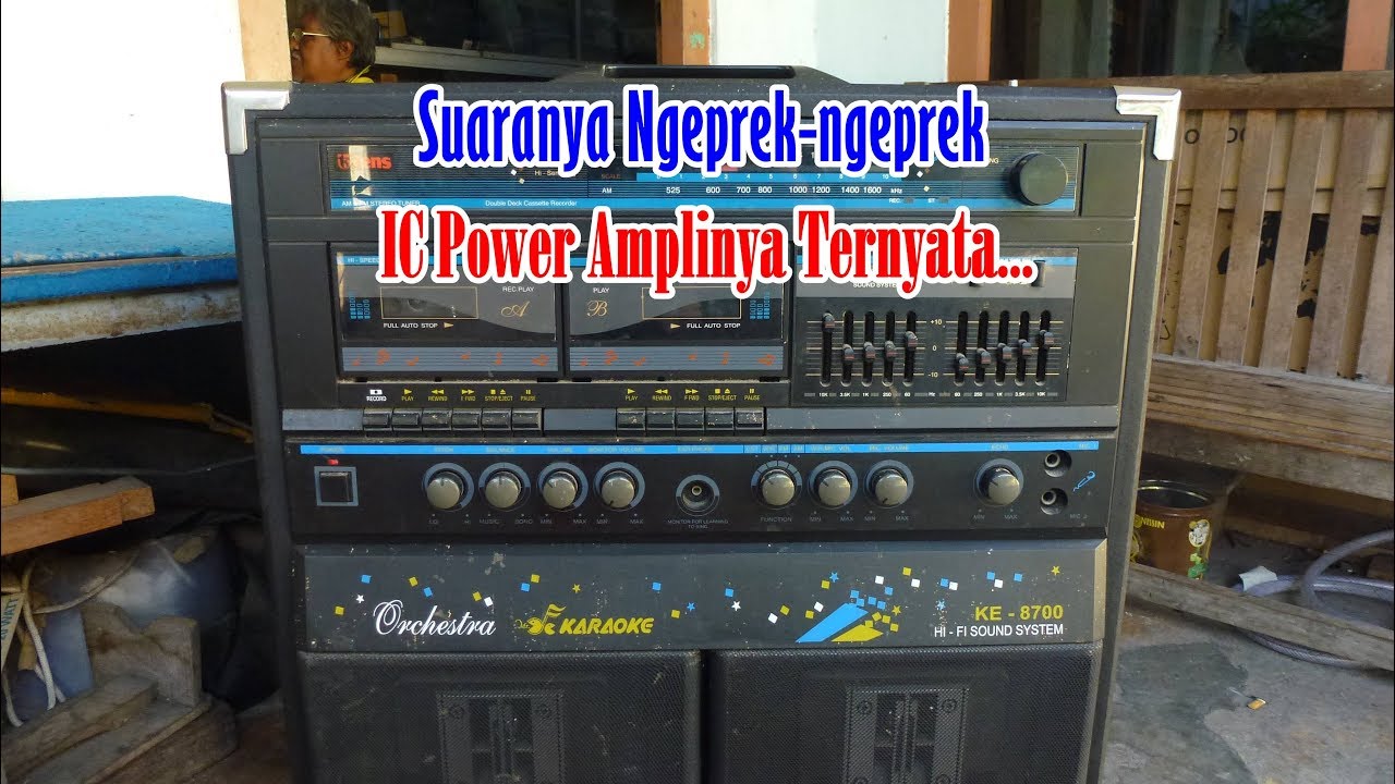 Servis Tens KE-8700 Orchestra Rusak Suara Ngeprek