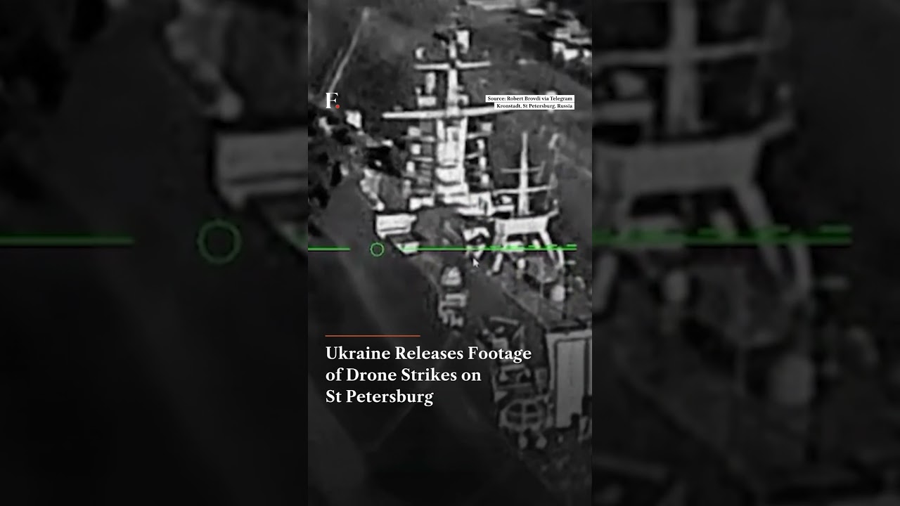 Ukraine Releases Footage of Drone Strikes on St Petersburg | N18G