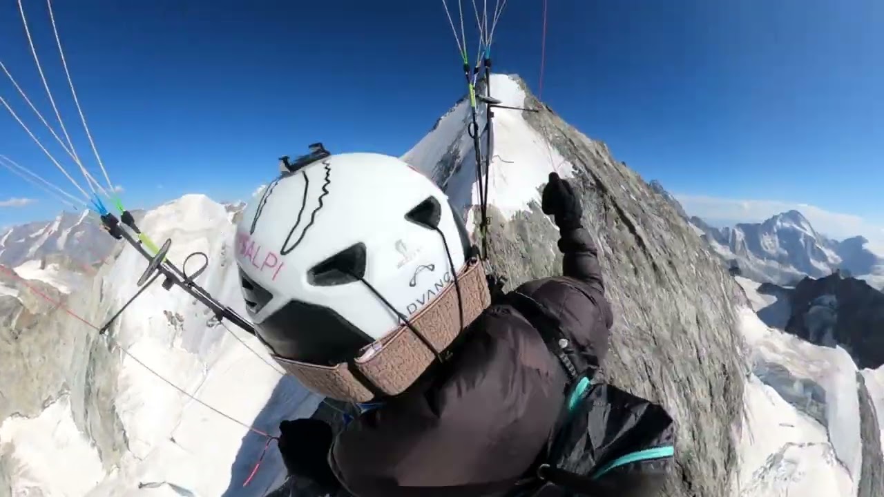 2022 4000's en parapente : survol Dent Blanche, Cervin, Obergabelhorn, Zinalrothorn, Weisshorn