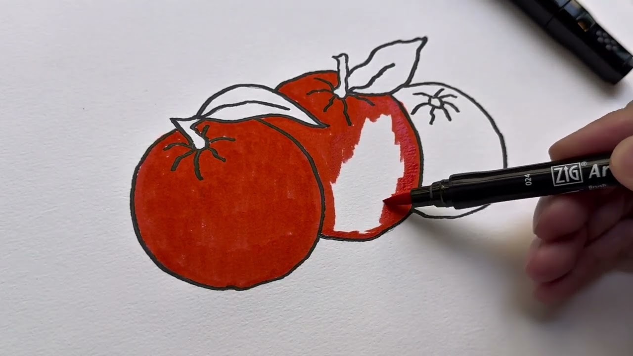 Easy Orange Drawing for Kids 🍊 Step by Step Coloring
