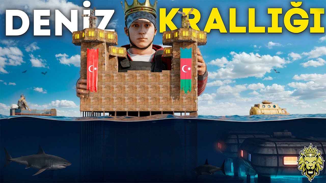 OYUNUN SINIRLARINI ZORLADIK SUYUN ÜSTÜNE DEVASA KRALLIK KURDUK!!! (RUST TÜRKÇE FİLM) @kriyuss