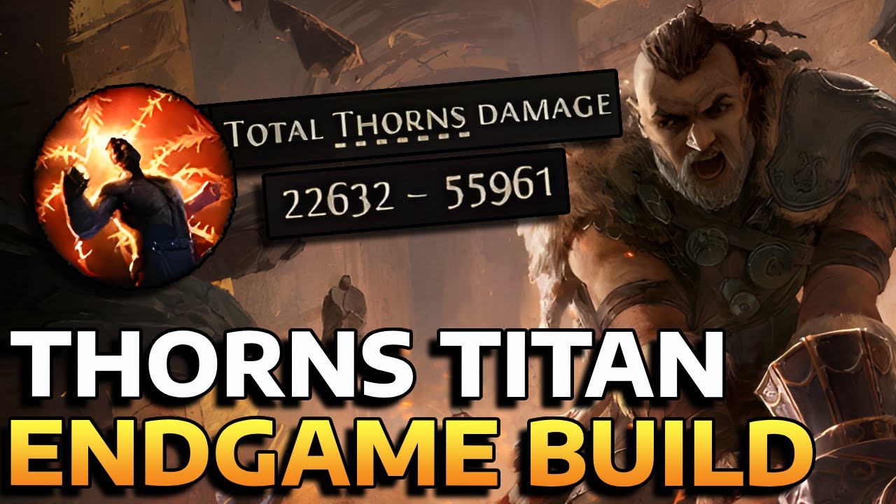 THORNS TITAN BUILD - 55k THORNS DAMAGE - ENDGAME BUILD - POE2