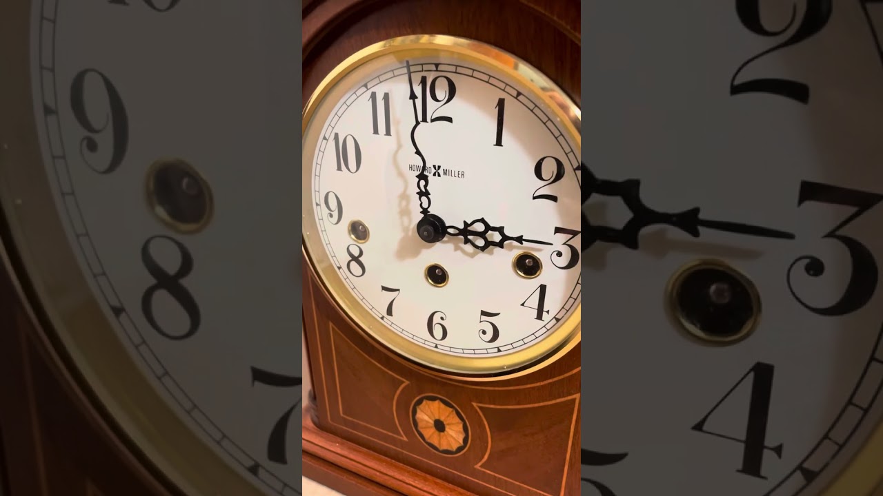 Howard Miller Barrister model Westminster chime clock from eBay running and striking