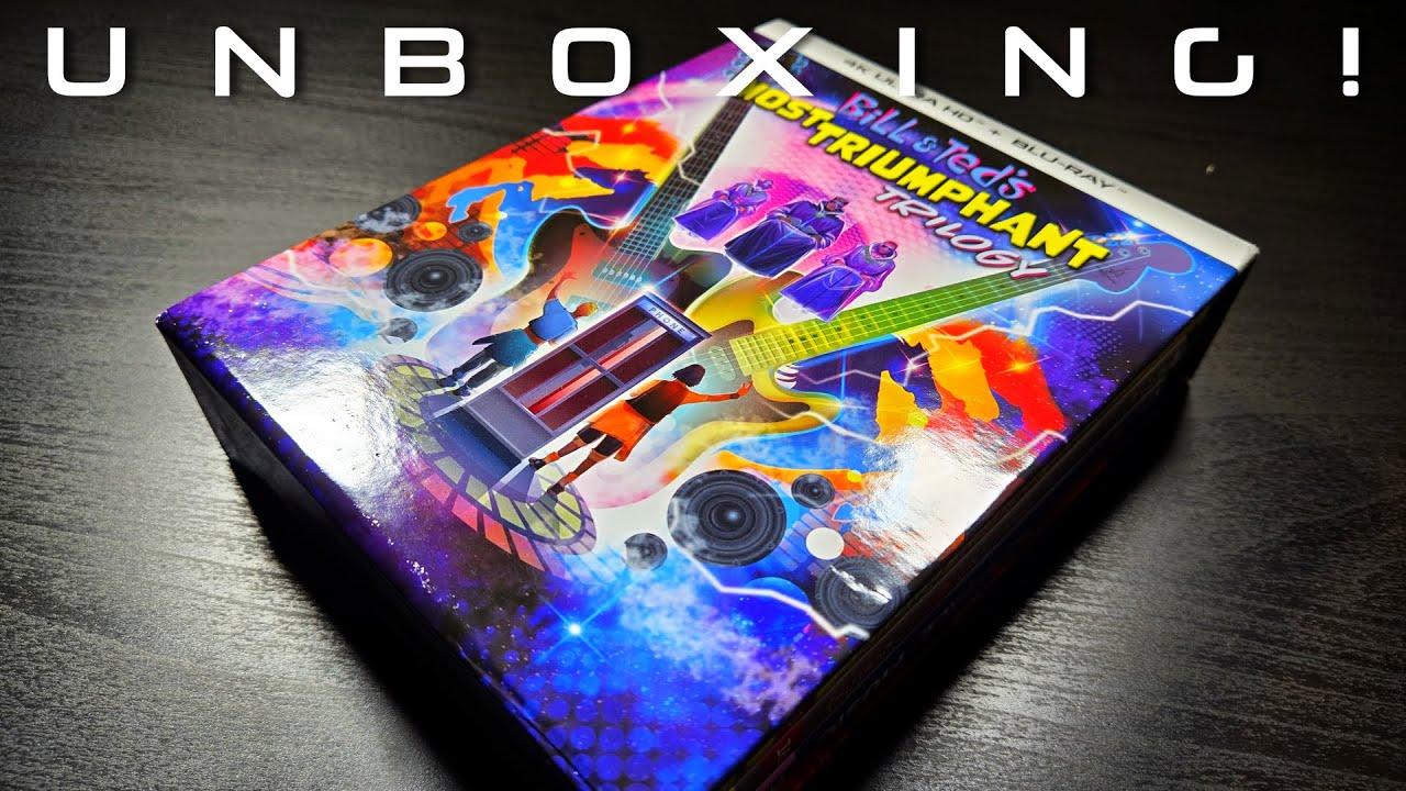 Bill & Ted's Most Triumphant Trilogy 4K Blu-ray Collection Unboxing