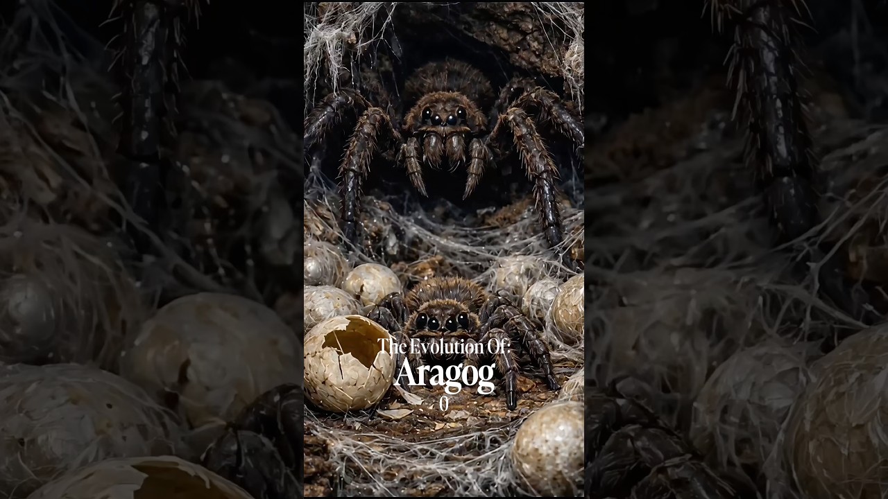 Evolution of Aragog. #evolution #harrypotter #aragog