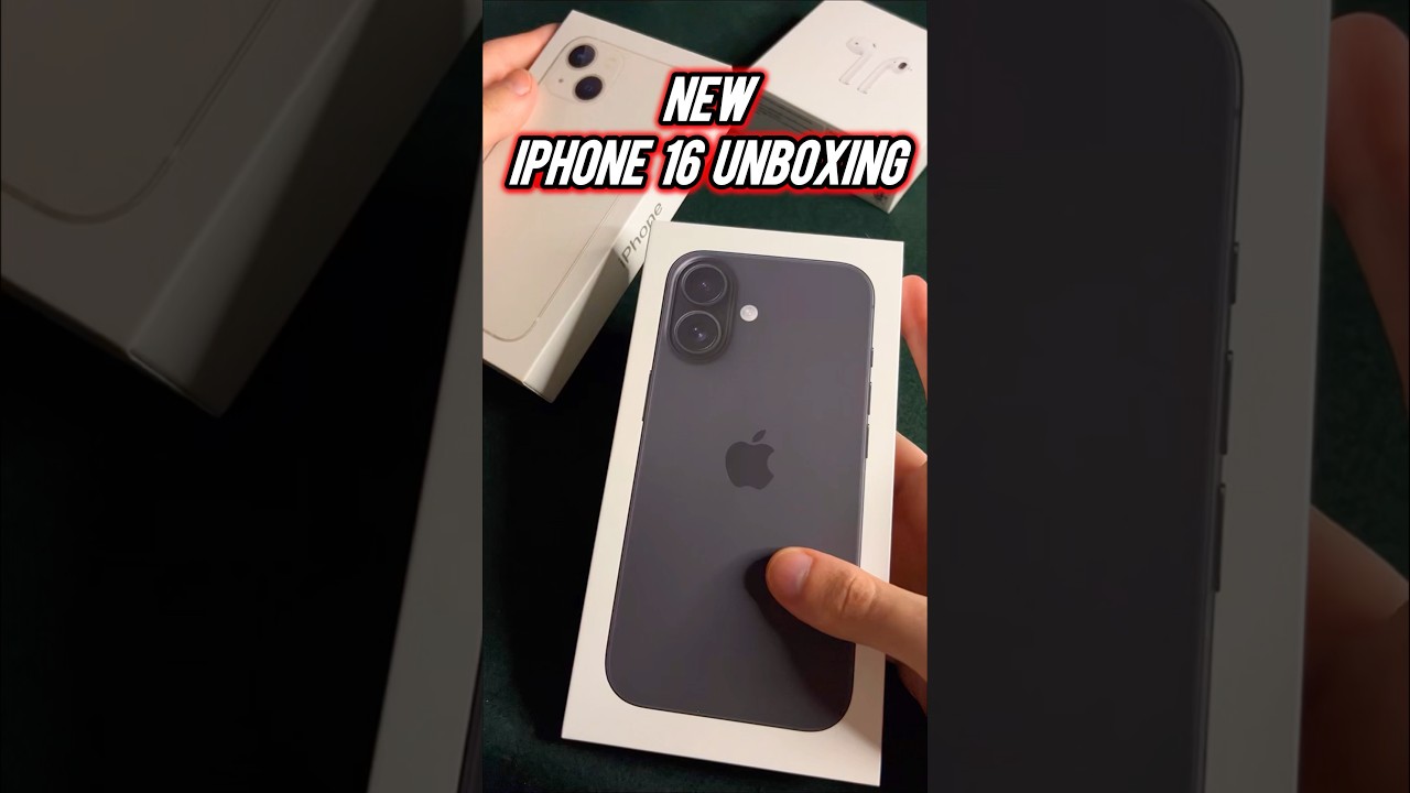 ASMR IPHONE 16 UNBOXING 📱 