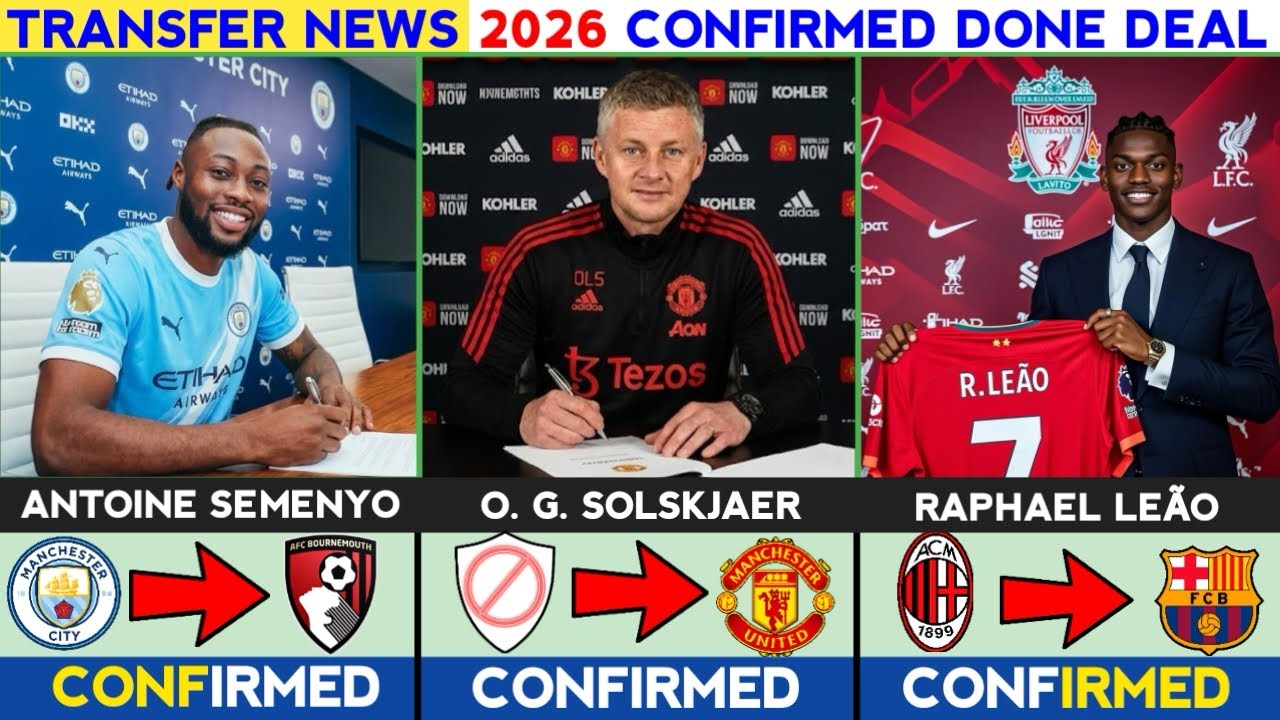 🚨ALL DONE DEALS! LATEST CONFIRMED TRANSFER NEWS OF JANUARY WINDOW 2006 | Man United✍️ Solskjaer