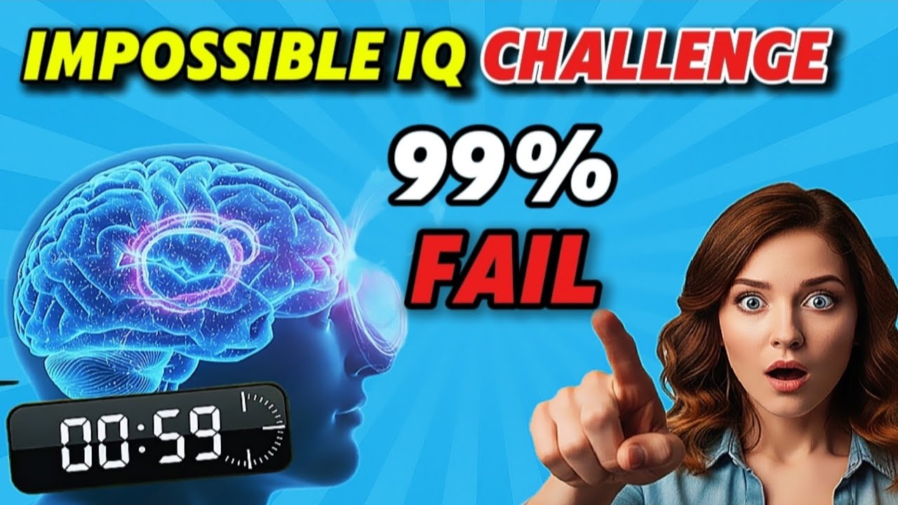 99% Fail this Brain Test | IMPOSSIBLE Gk &IQ Challenge 🧩