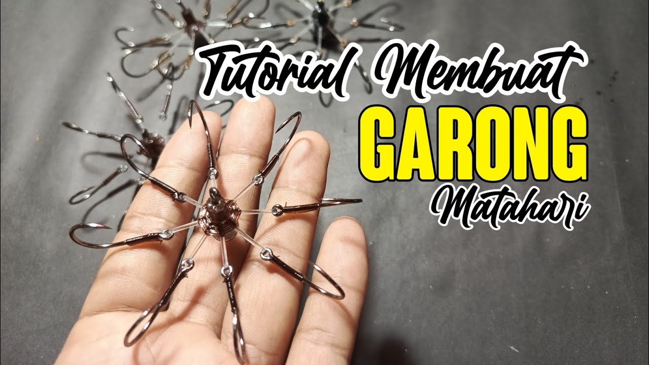 Tutorial cara membuat kail garong matahari mudah dimengerti, detail dan tepat.