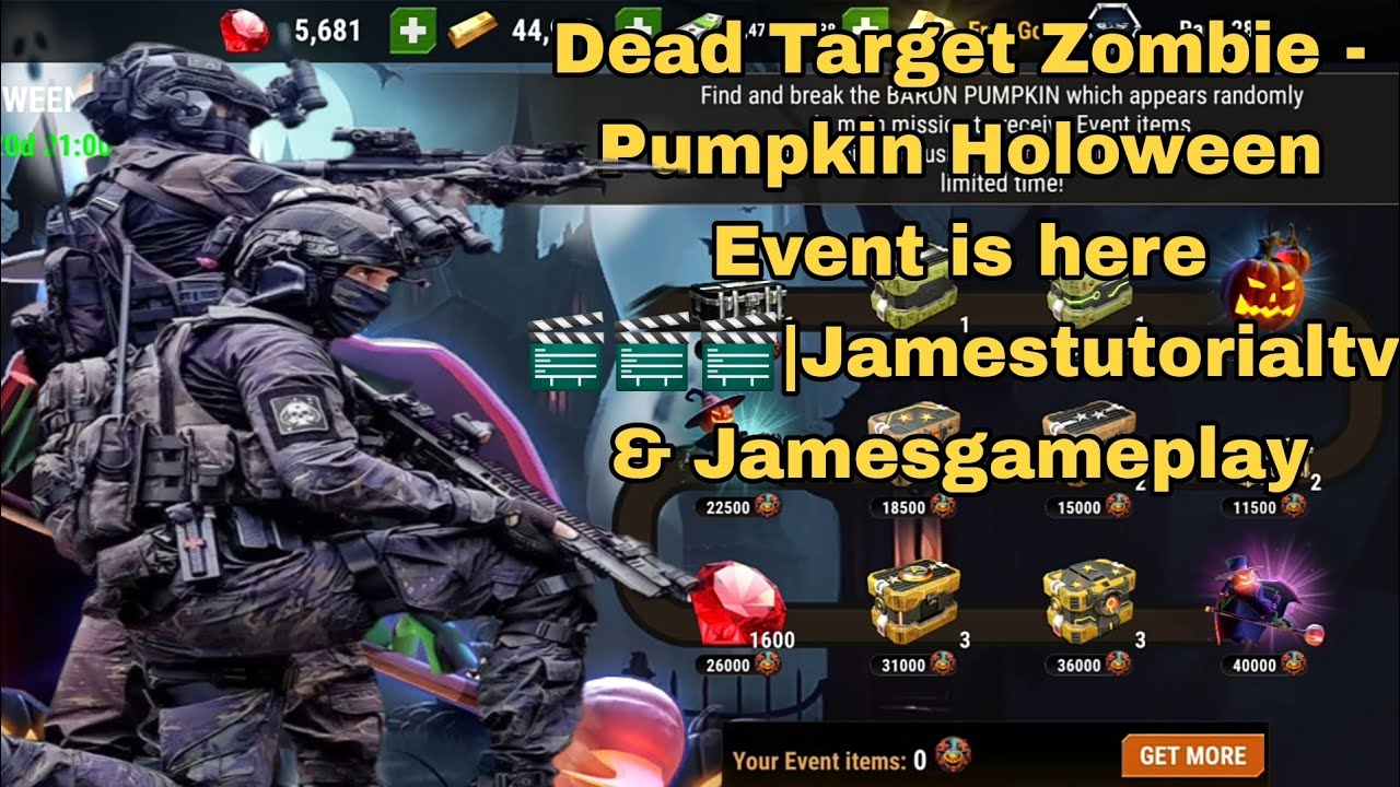 Dead Target Zombie - Pumpkin Holoween Event is here 🎬🎬🎬|Jamesgameplay