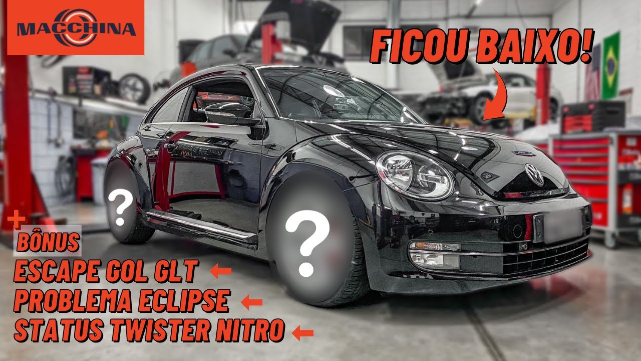 UPGRADES NO FUSCA TSI E MUITO MAIS! REBAIXADO E REVISADO. #MacchGarage