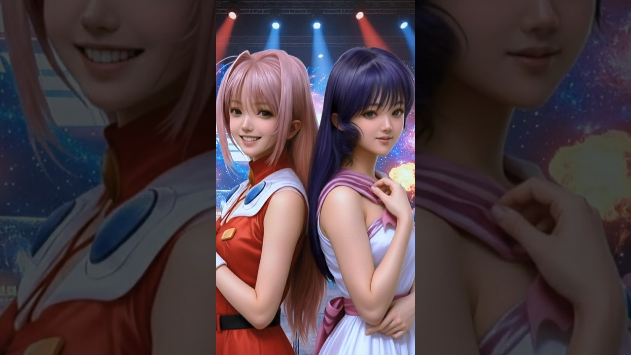 【超時空要塞マクロス】【MACROSS7】【Friend's・時空を越えて】ミレーヌとミンメイを動かしてみました 