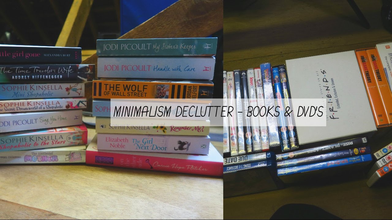 MINIMALISM // BOOKS & DVD'S DECLUTTER // KONMARI METHOD  |  TBIS