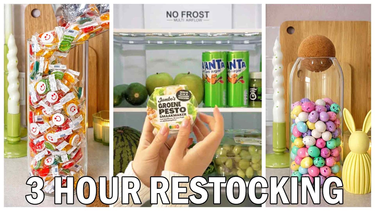 3 Hours of Satisfying Restocking ASMR ✨ | Cleaning, Organizing, Restocking for Relaxation