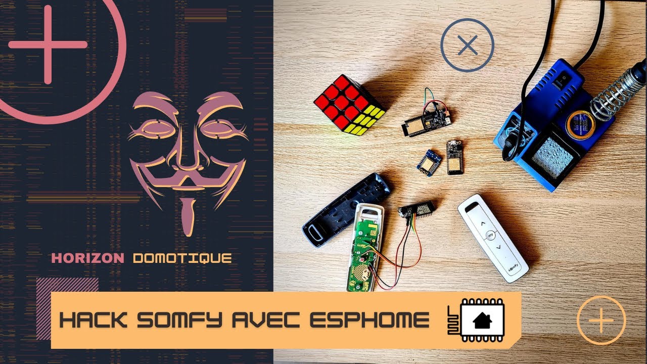 Création d'un OBJET CONNECTÉ avec ESPHOME - HACK VOLETS SOMFY