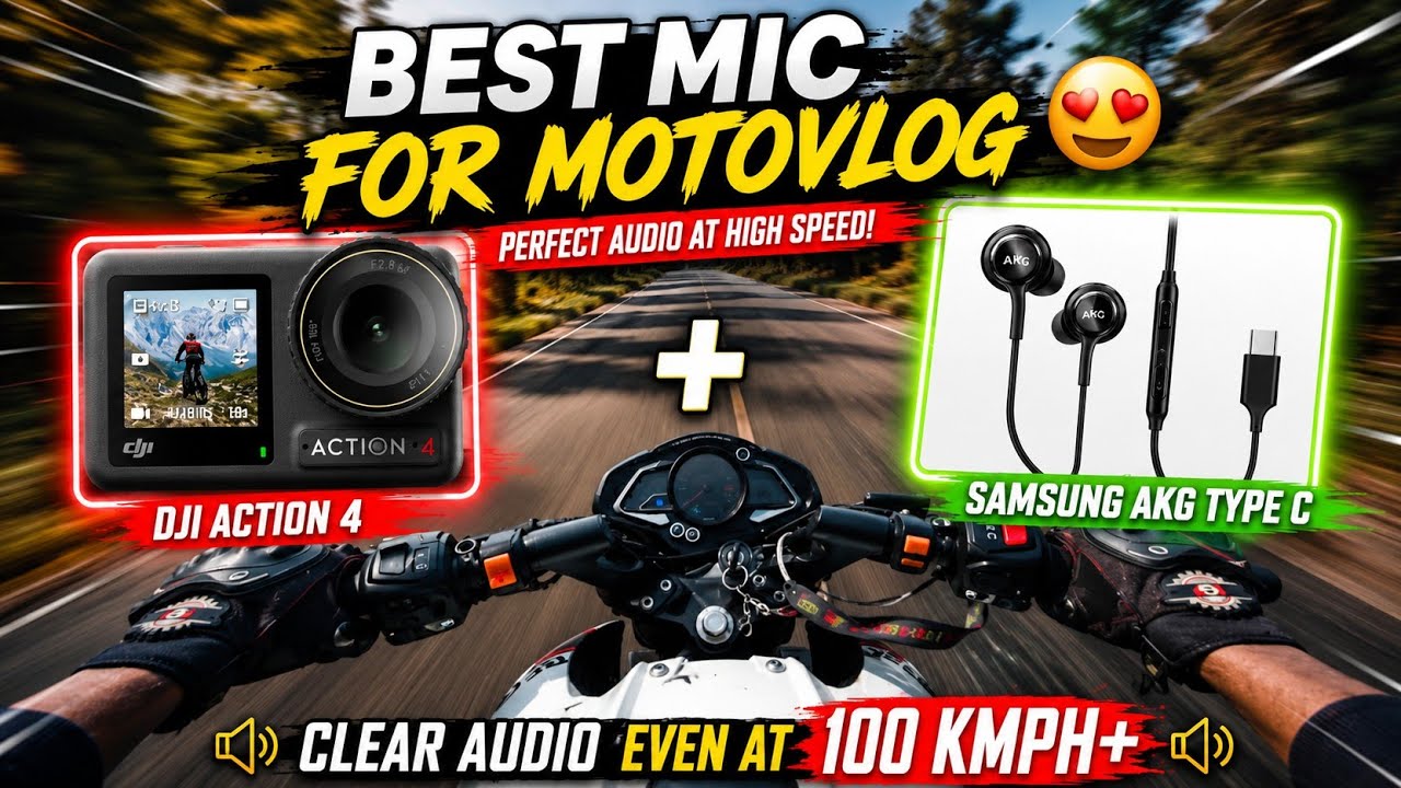 Best Mic For DJI Osmo Action 4 | Samsung AKG Type-C Earphones 