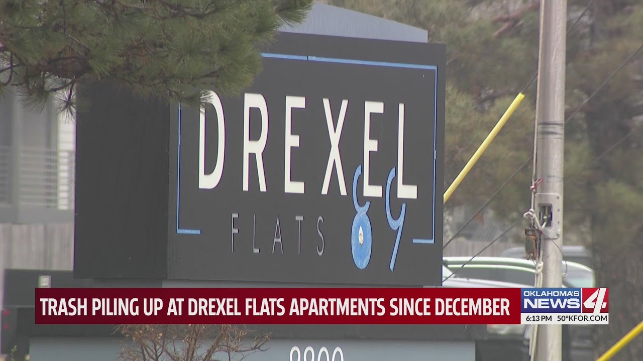 Trash piling up at Drexel Flats apartments since December