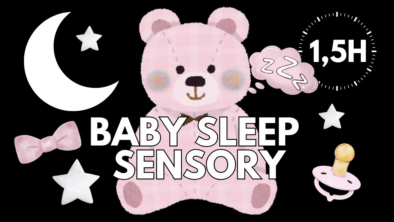 Baby Sleep Sensory 🌙 | Calm Night Visuals & Soft Lullaby Music | 1.5 Hour