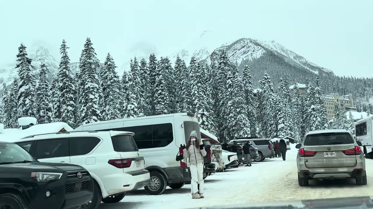 Lake Louise- Winter Driving 