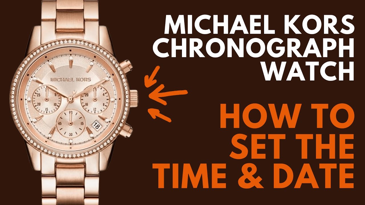 How to Set the Time and Date on a Michael Kors Watch