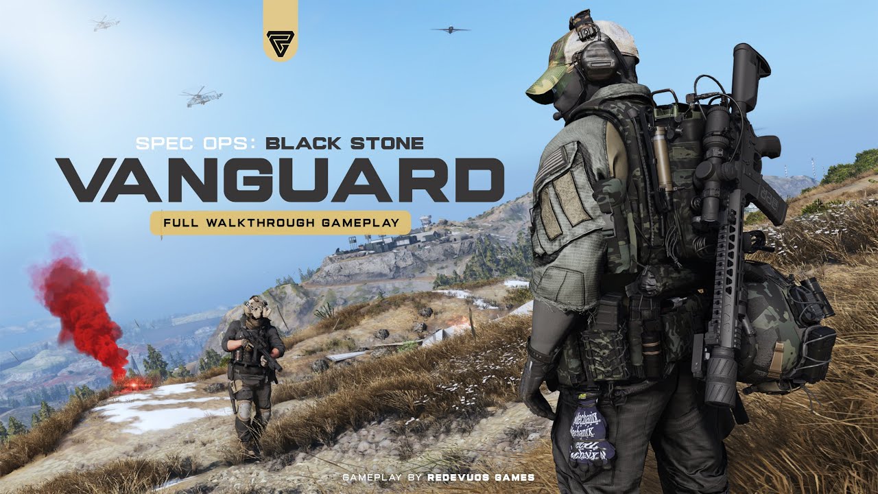 VANGUARD • Spec Ops: BLACK STONE [ Extreme / No HUD ] Tactical Stealth & Loud Gunfight