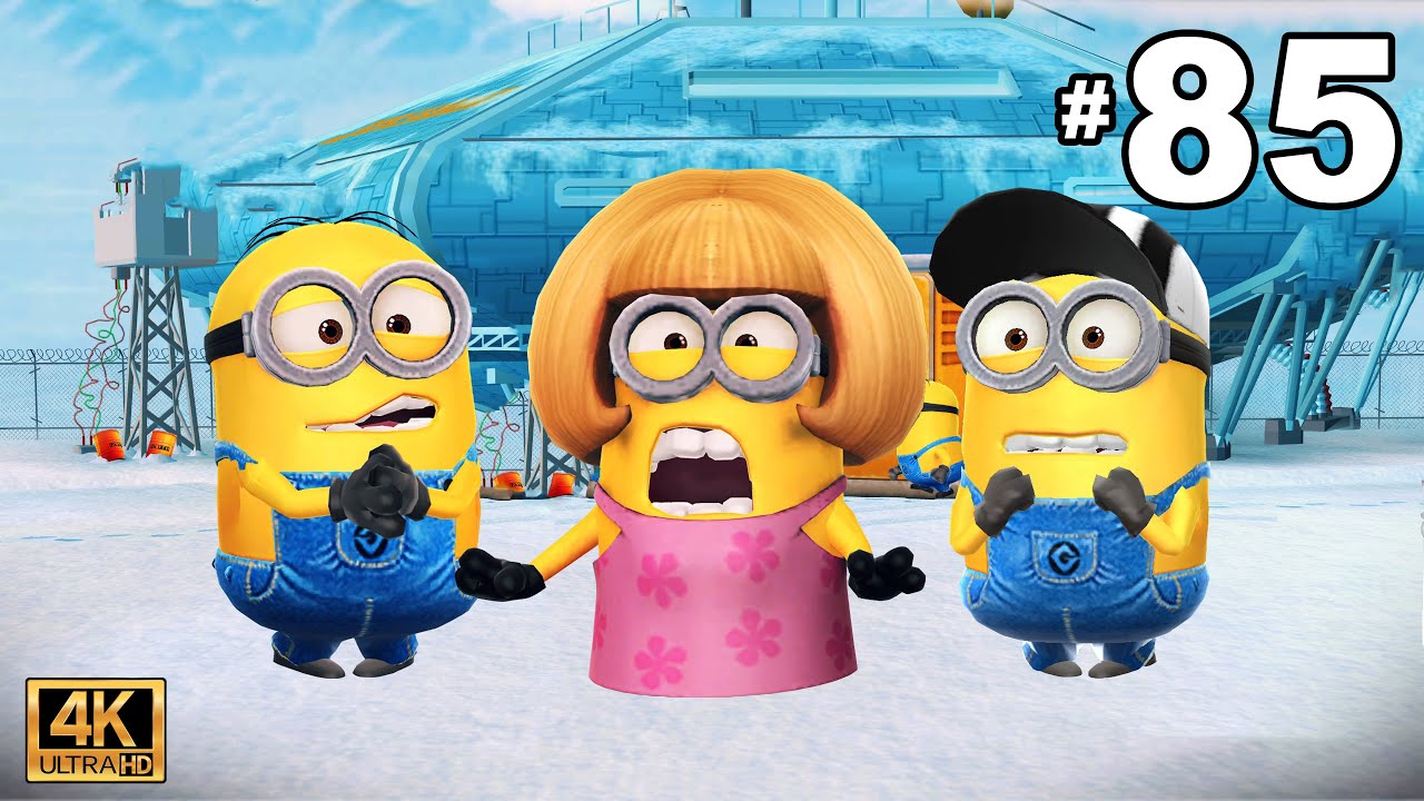Minion Rush Dave Minion Mom Minion and Referee Minion at The Arctic Base | LEVEL 389-391 | UHD 4K