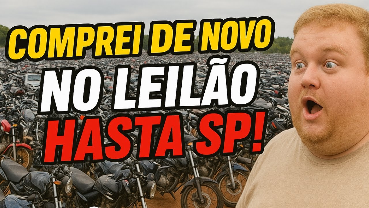 Comprei mais uma MOTO no LEILÃO da HASTA SP! Será que valeu a pena ?