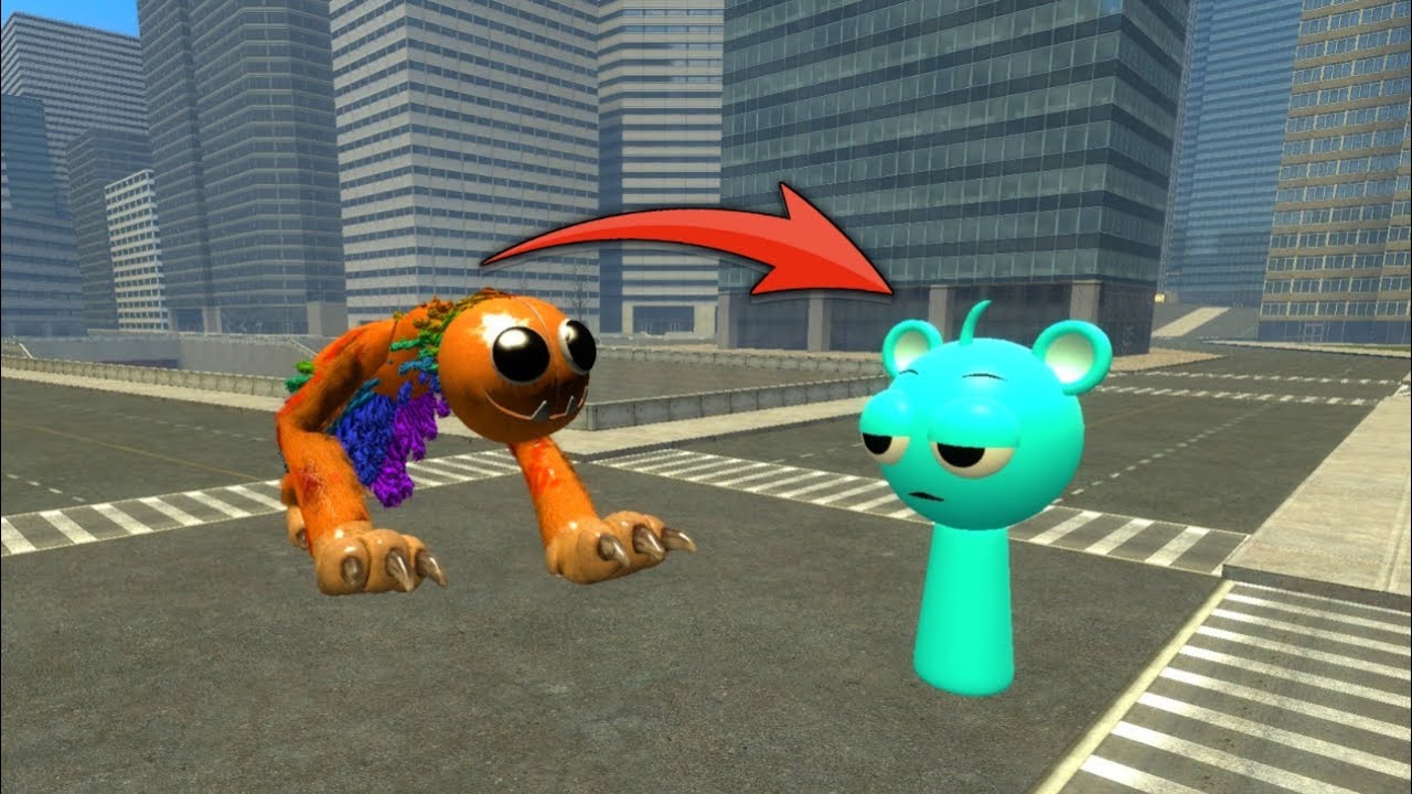 SKY SPRUNKI Hunted for YARNABY and Kill in Poppy Playtime Chapter 5! (Garry's Mod)