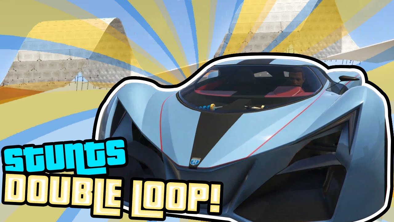 SquiddyPlays - GTA V STUNTS! - DOUBLE LOOP! #5