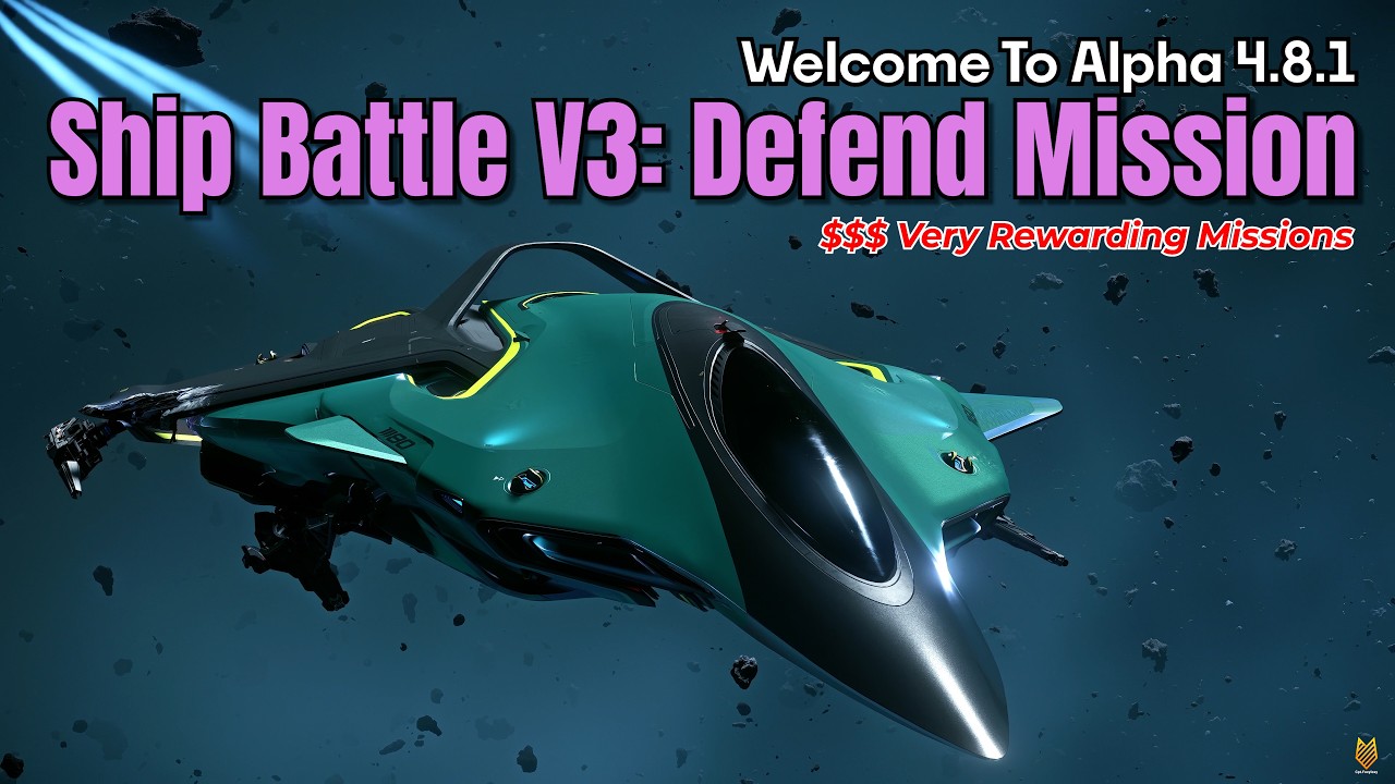 4.8.1 LIVE: Space Combat V3 - Defend Missions Detailed Test pt.1 | Star Citizen 4k