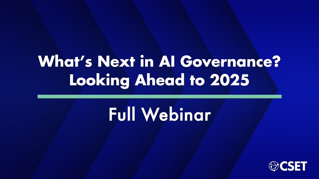 What's Next in AI Governance