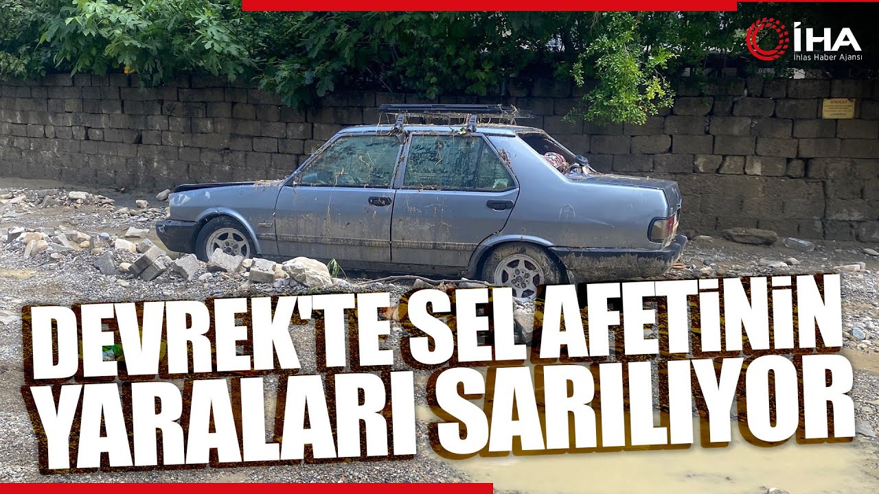 Selin Tahrip Ettiği Devrek'te Temizlik Çalışmaları Sürüyor