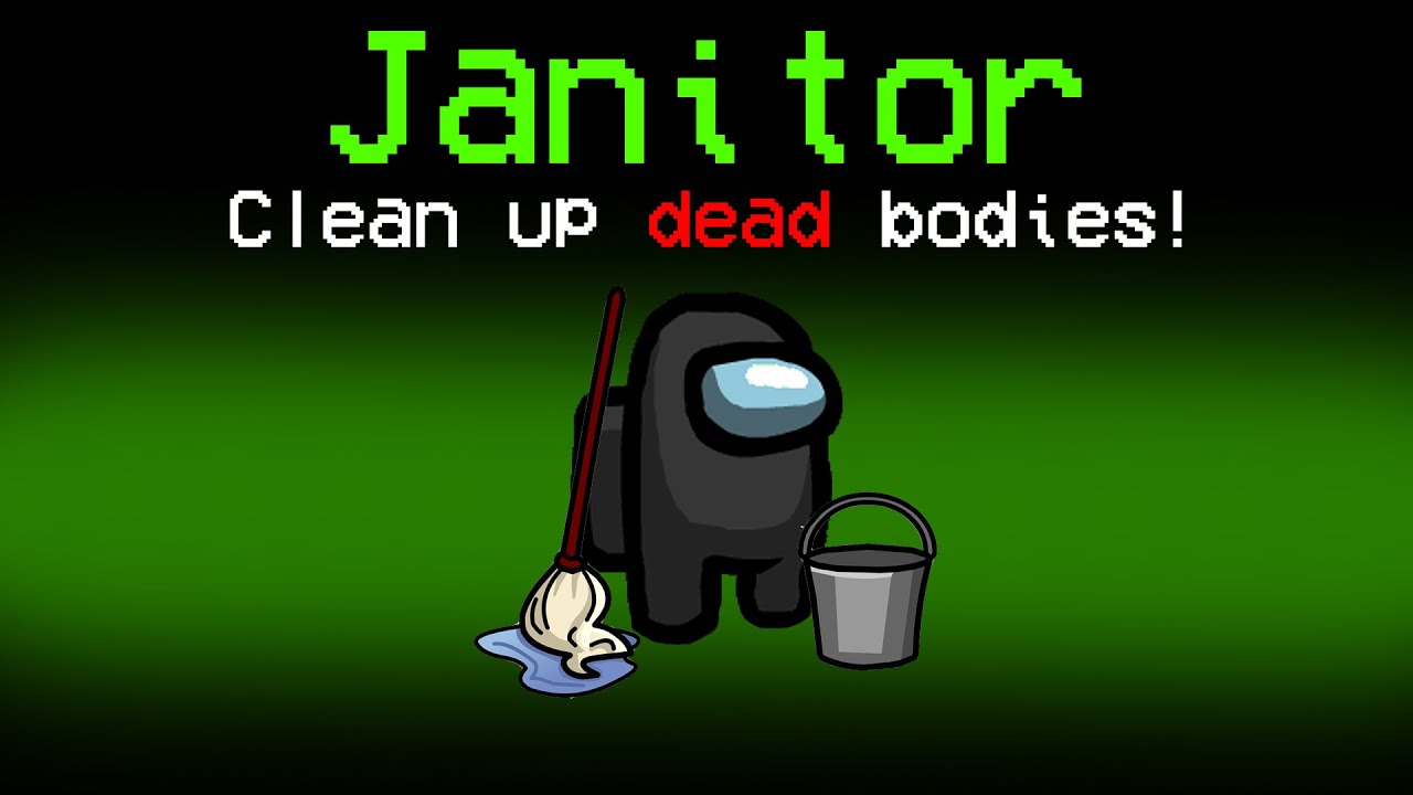 Among Us With NEW JANITOR ROLE.. (mods)