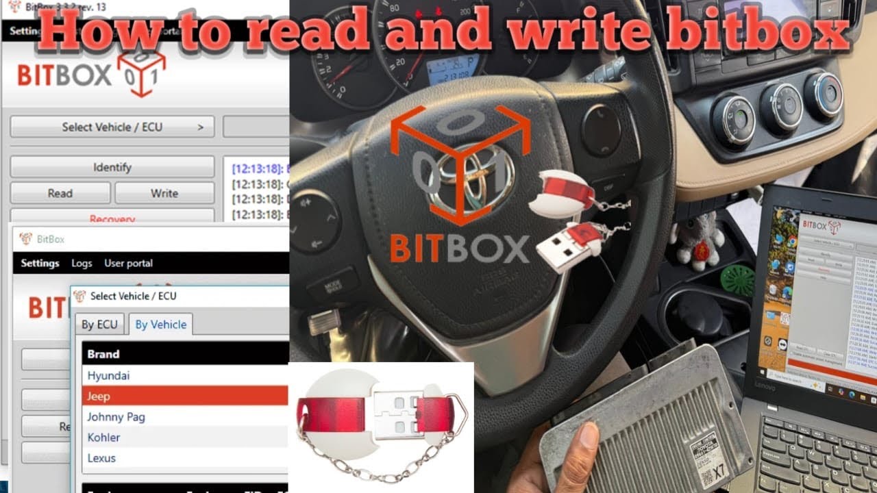 Bitbox Ecm Read and Write#Toyota Rv4# DTC Off #P0171#P0172# fault code clean by OBD