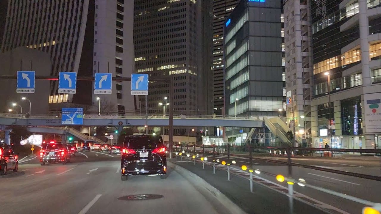 Real Tokyo Night Drive Experience | Kinshicho → Koenji