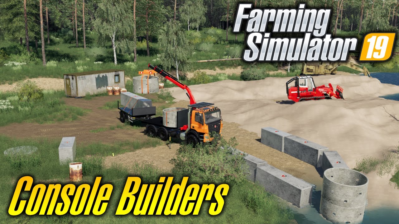 FINALLY !!!! CRANE TRUCK FOR CONSOLES 👌 BUILDER ROLEPLAY RASSVET MAP FARMING SIMULATOR 19